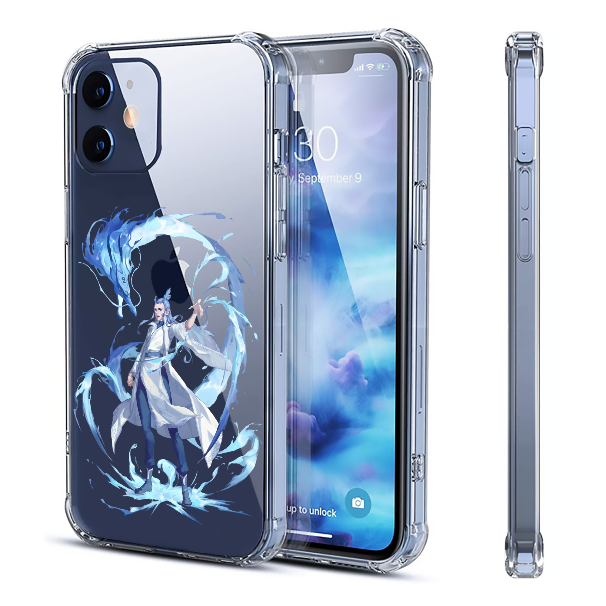 （画像用） Ne Zha 2 ナタ 魔童の大暴れ 【iPhone 12シリーズ対応】透明スマホケース（クリアソフトケース）